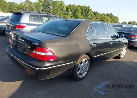 2004 Lexus Ls 430 z USA, uszkodzony, nr VIN JTHBN36F640134491